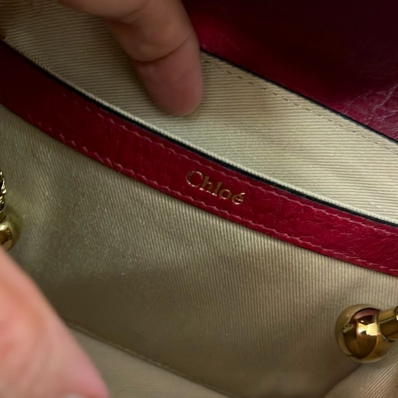 Chloe red mini shoulder bag - Picture 10 of 12